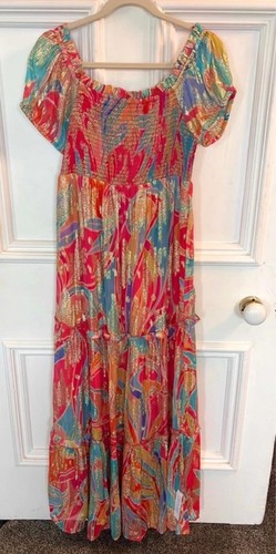 Monsoon ariel metallic - , maxi