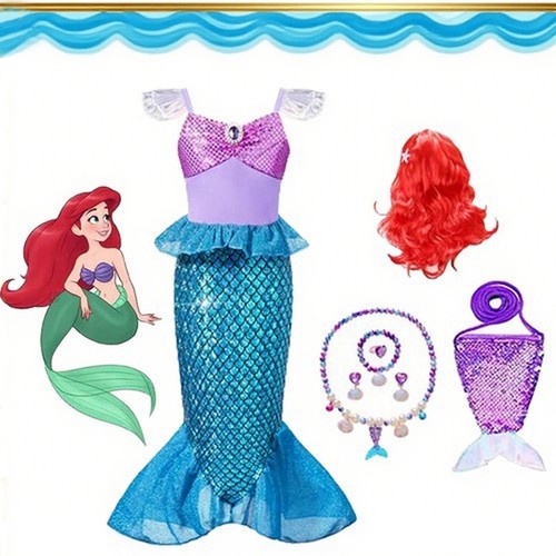 Little mermaid costume girls - mermaid,